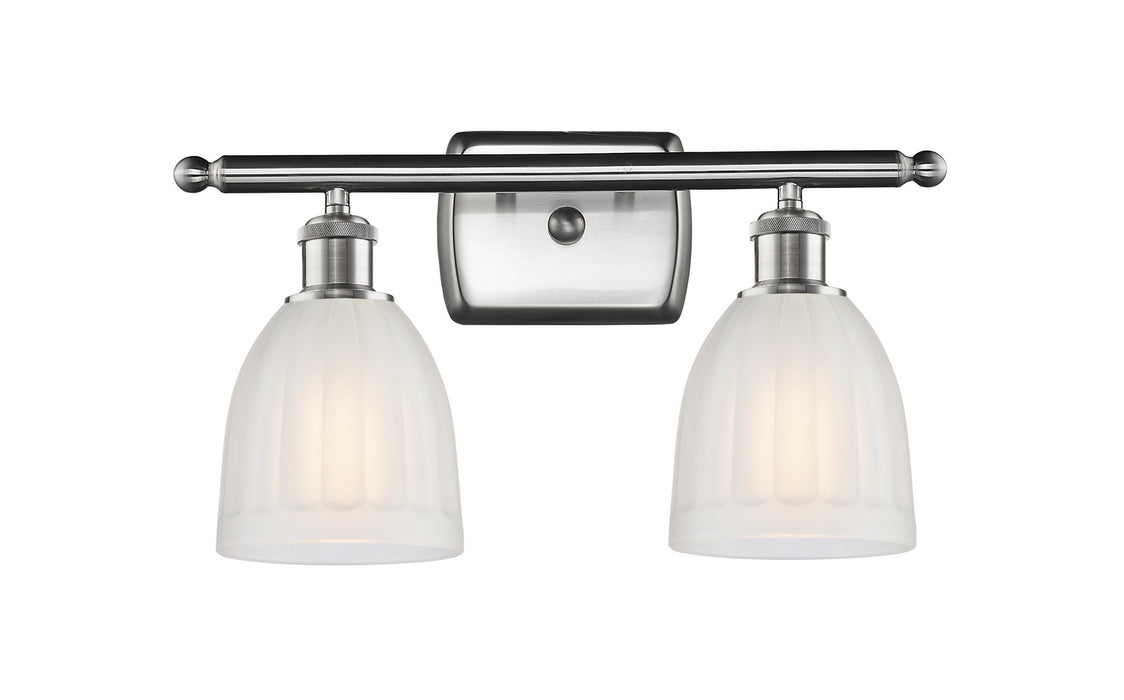 Innovations 516-2W-SN-G441 Two Light Bath Vanity, Brushed Satin Nickel