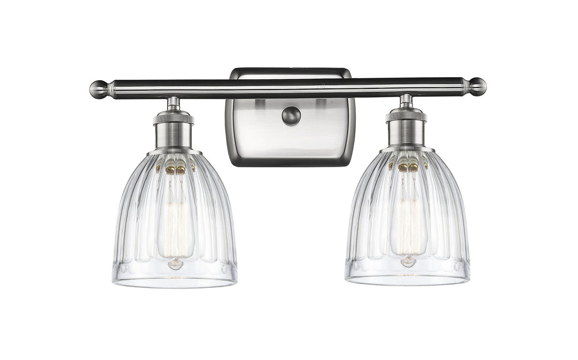 Innovations 516-2W-SN-G442 Two Light Bath Vanity, Brushed Satin Nickel