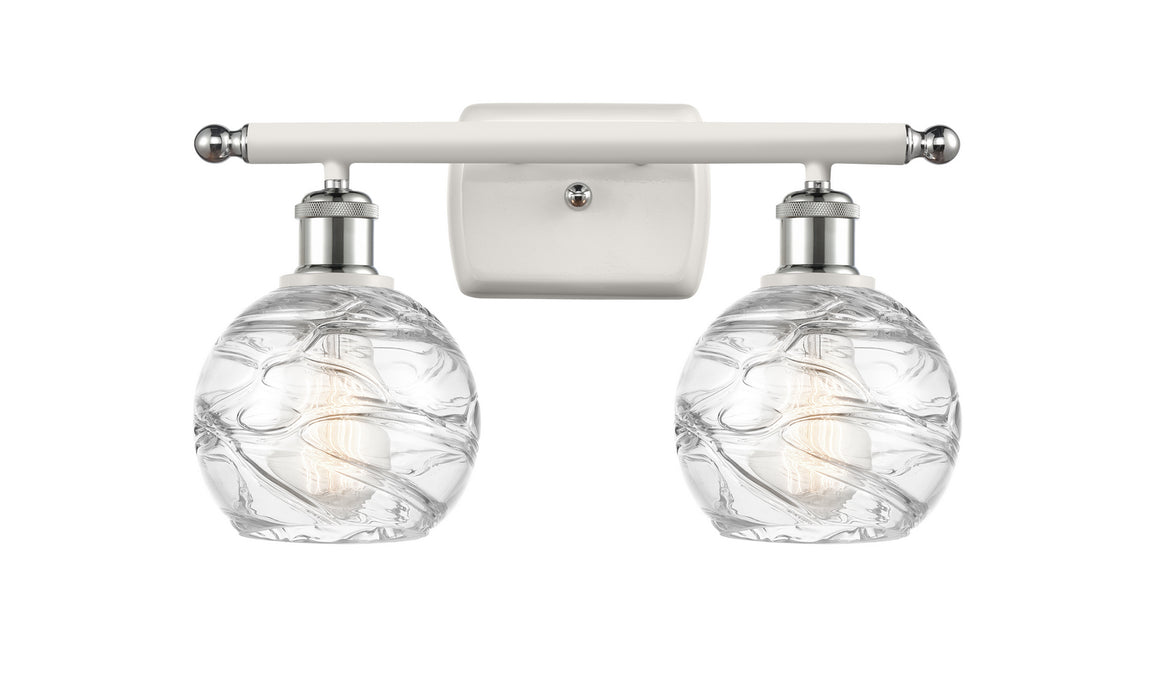 Innovations 516-2W-WPC-G1213-6 Two Light Bath Vanity, White Polished Chrome