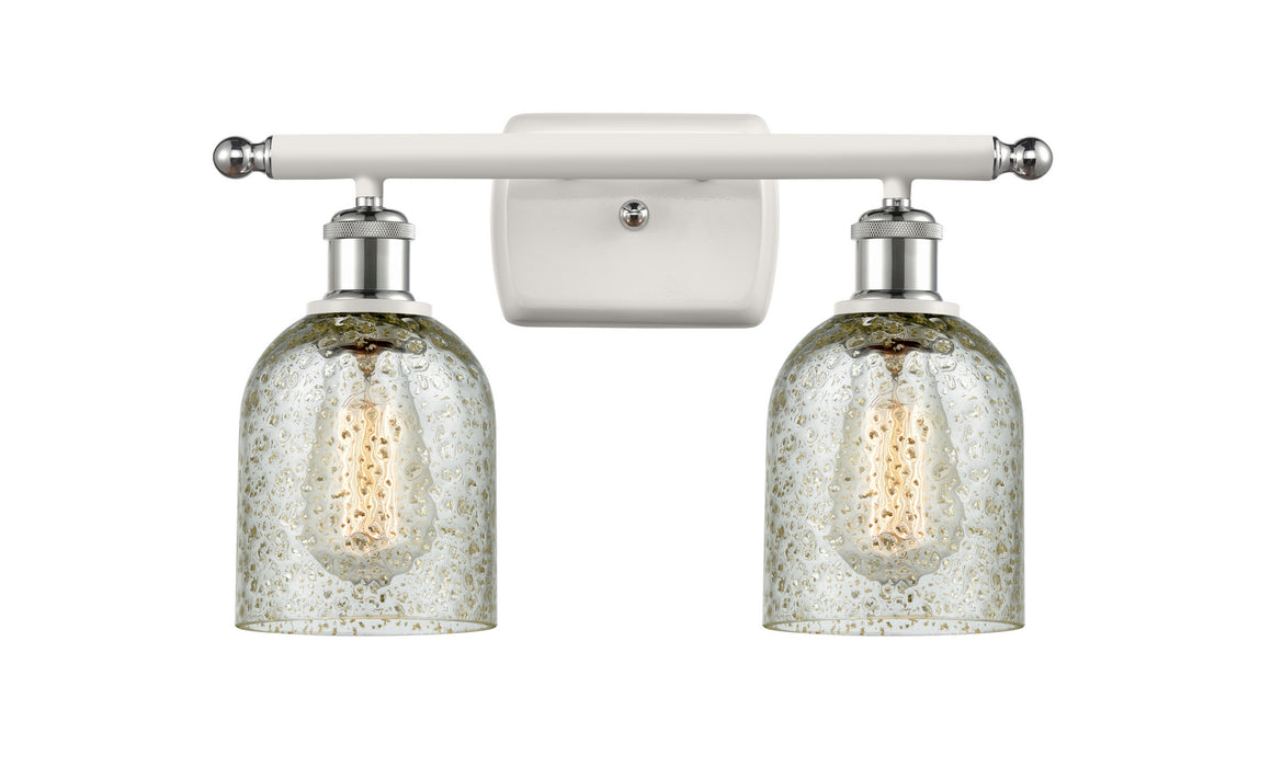 Innovations 516-2W-WPC-G259 Two Light Bath Vanity, White Polished Chrome