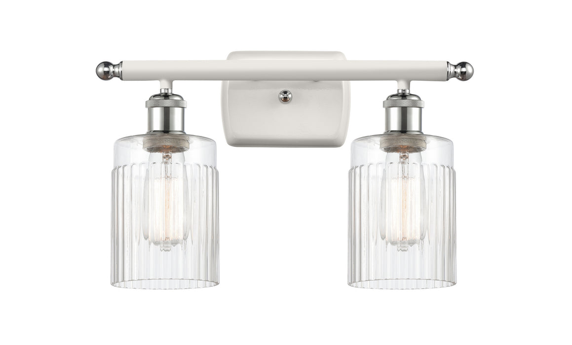 Innovations 516-2W-WPC-G342 Two Light Bath Vanity, White Polished Chrome