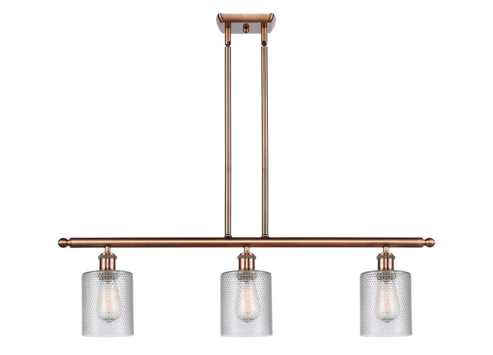 Innovations 516-3I-AC-G112 Three Light Island Pendant, Antique Copper