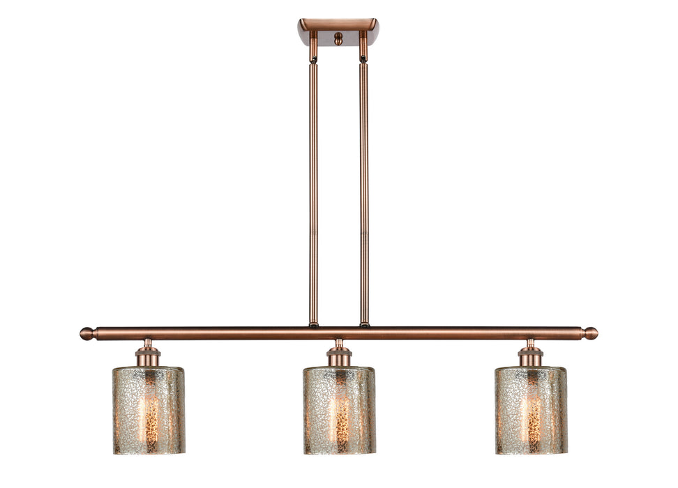 Innovations 516-3I-AC-G116 Three Light Island Pendant, Antique Copper
