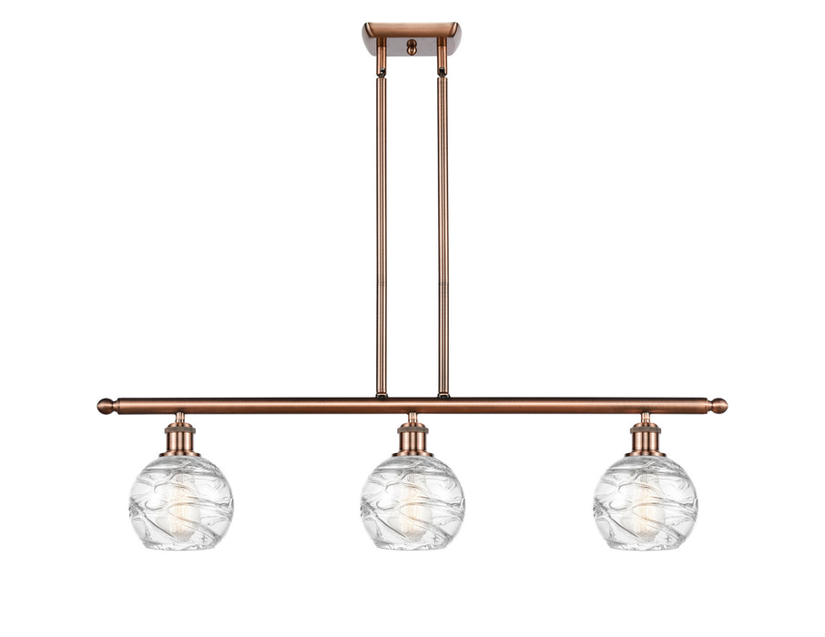 Innovations 516-3I-AC-G1213-6 Three Light Island Pendant, Antique Copper