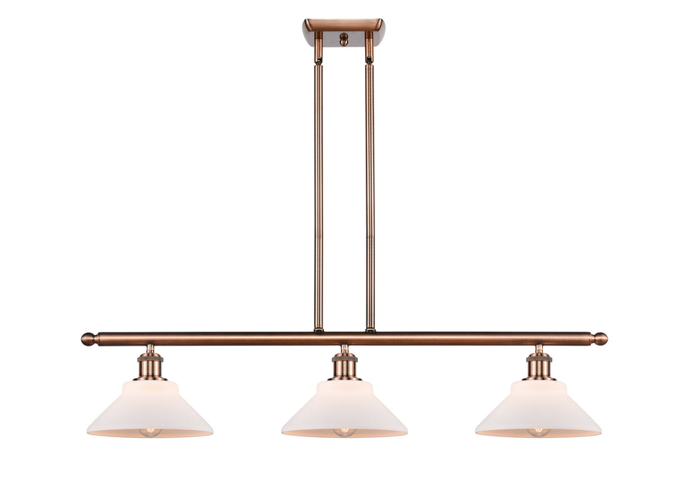 Innovations 516-3I-AC-G131 Three Light Island Pendant, Antique Copper