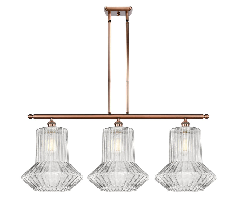 Innovations 516-3I-AC-G212 Three Light Island Pendant, Antique Copper