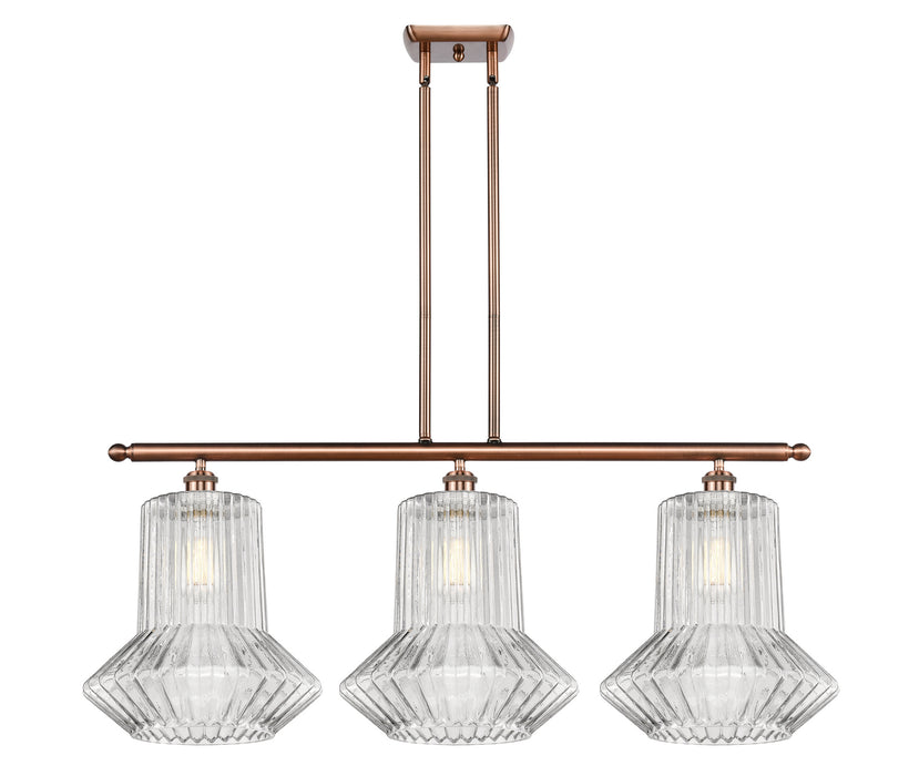 Innovations 516-3I-AC-G212 Three Light Island Pendant, Antique Copper