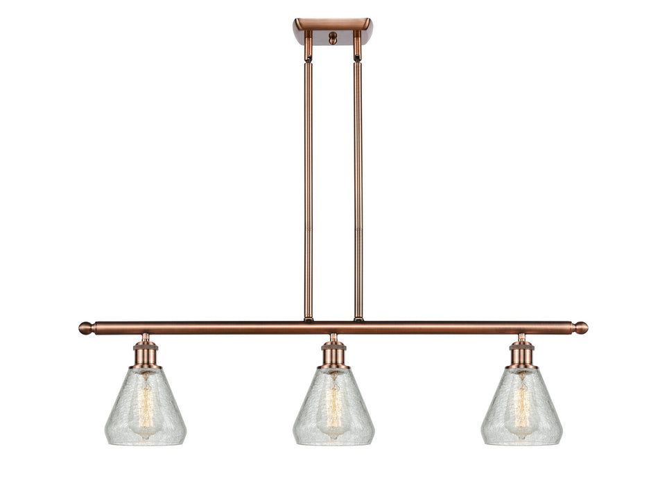 Innovations 516-3I-AC-G275 Three Light Island Pendant, Antique Copper