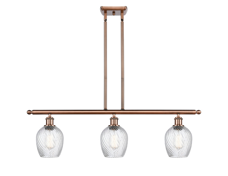 Innovations 516-3I-AC-G292 Three Light Island Pendant, Antique Copper