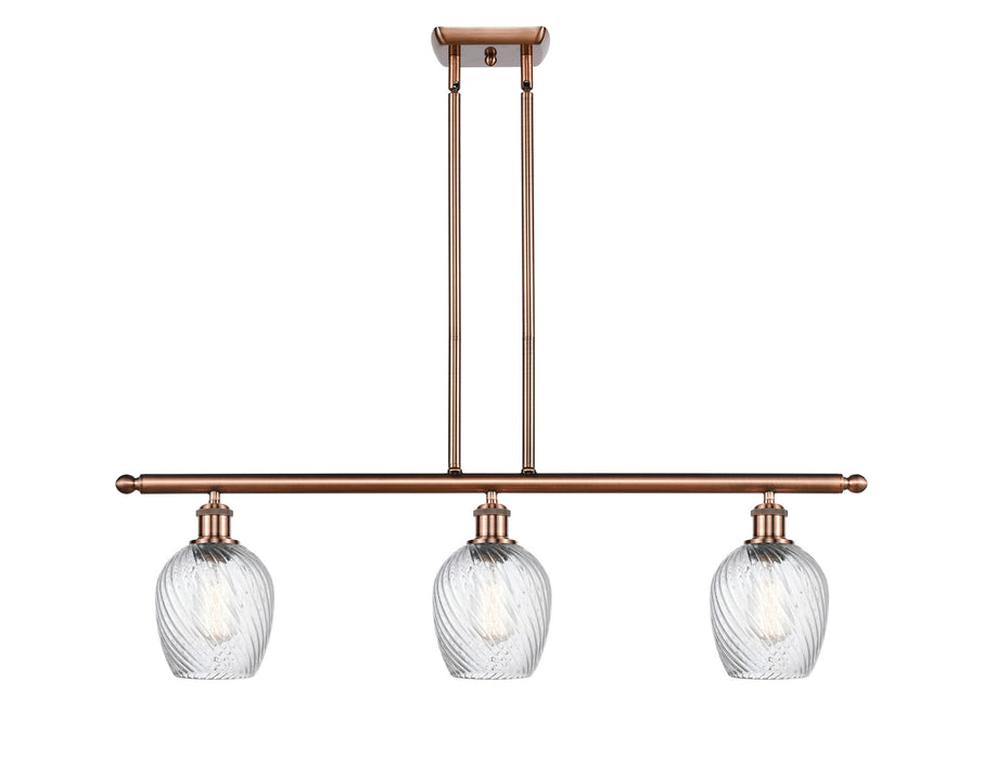 Innovations 516-3I-AC-G292 Three Light Island Pendant, Antique Copper
