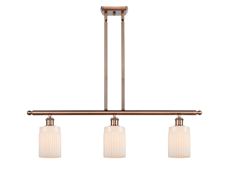 Innovations 516-3I-AC-G341 Three Light Island Pendant, Antique Copper