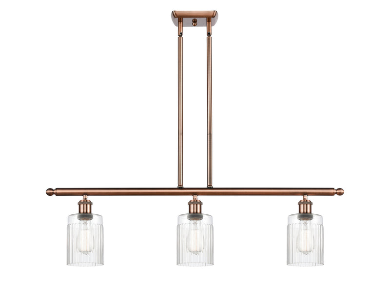 Innovations 516-3I-AC-G342 Three Light Island Pendant, Antique Copper