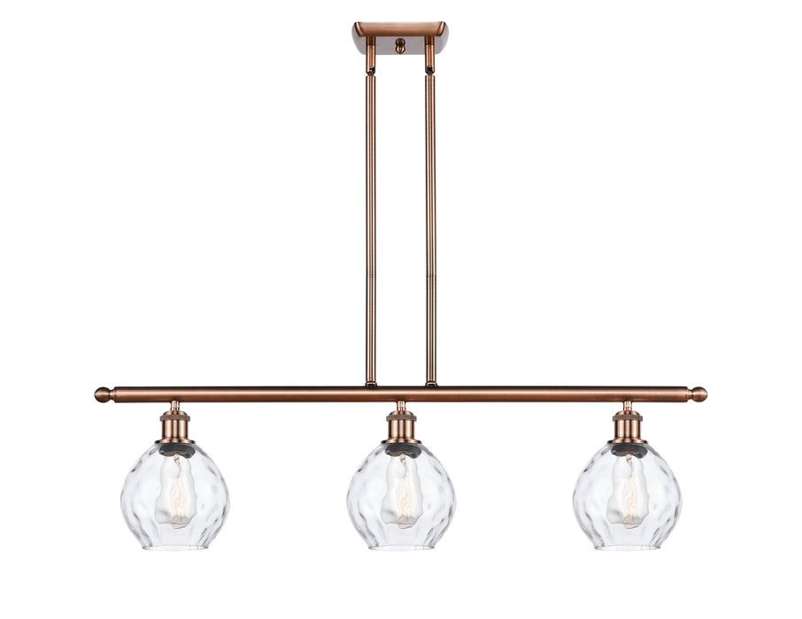 Innovations 516-3I-AC-G362 Three Light Island Pendant, Antique Copper