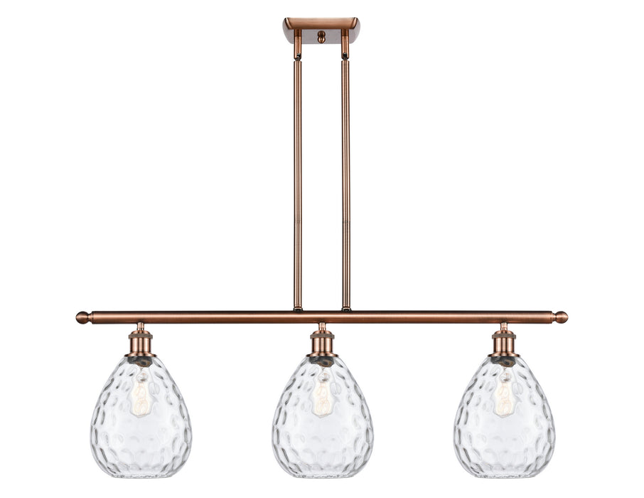 Innovations 516-3I-AC-G372 Three Light Island Pendant, Antique Copper