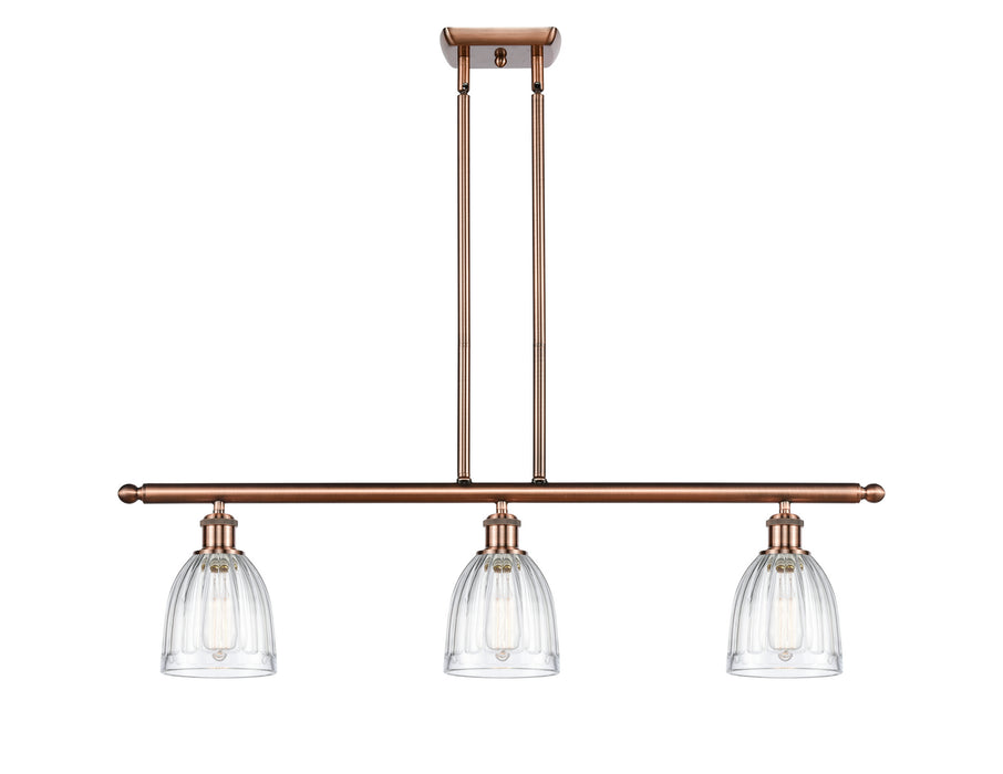Innovations 516-3I-AC-G442 Three Light Island Pendant, Antique Copper