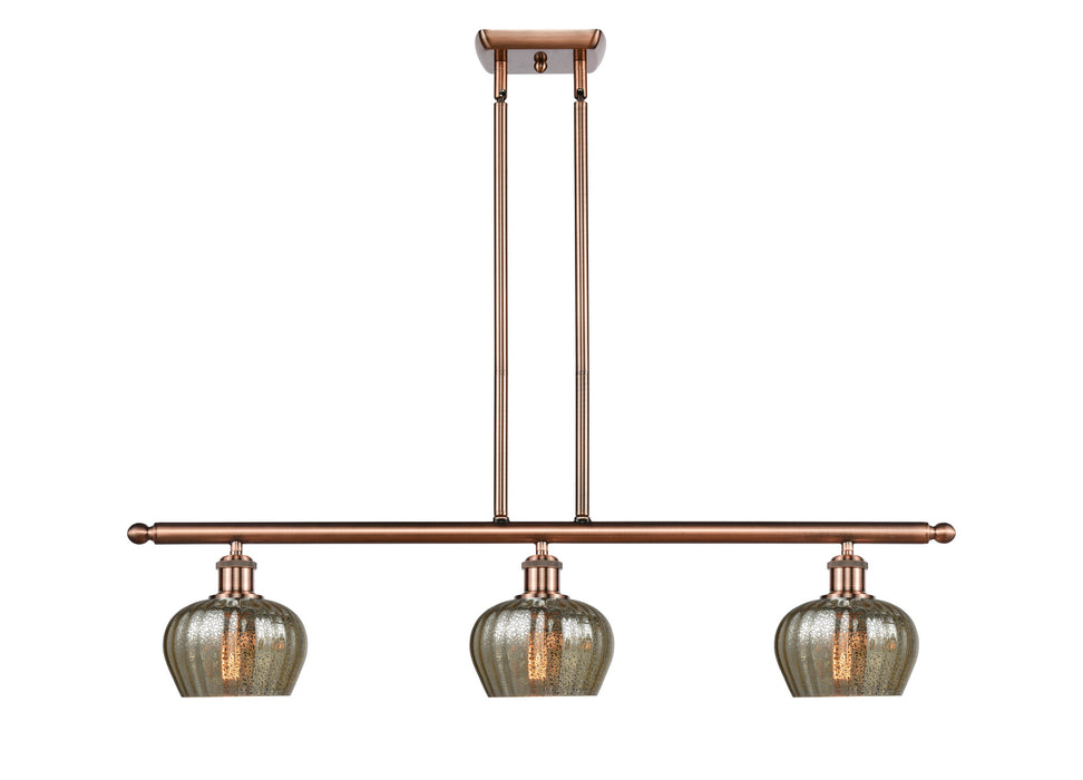 Innovations 516-3I-AC-G96 Three Light Island Pendant, Antique Copper