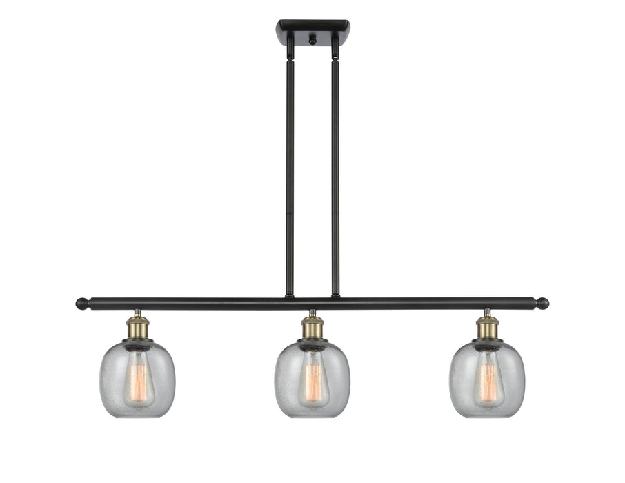 Innovations 516-3I-BAB-G104 Three Light Island Pendant, Black Antique Brass