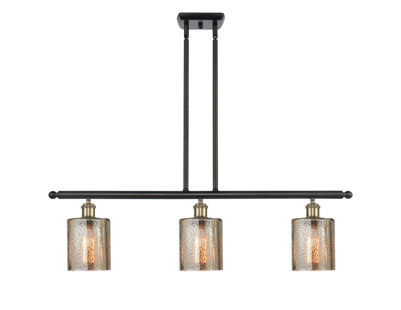 Innovations 516-3I-BAB-G116 Three Light Island Pendant, Black Antique Brass