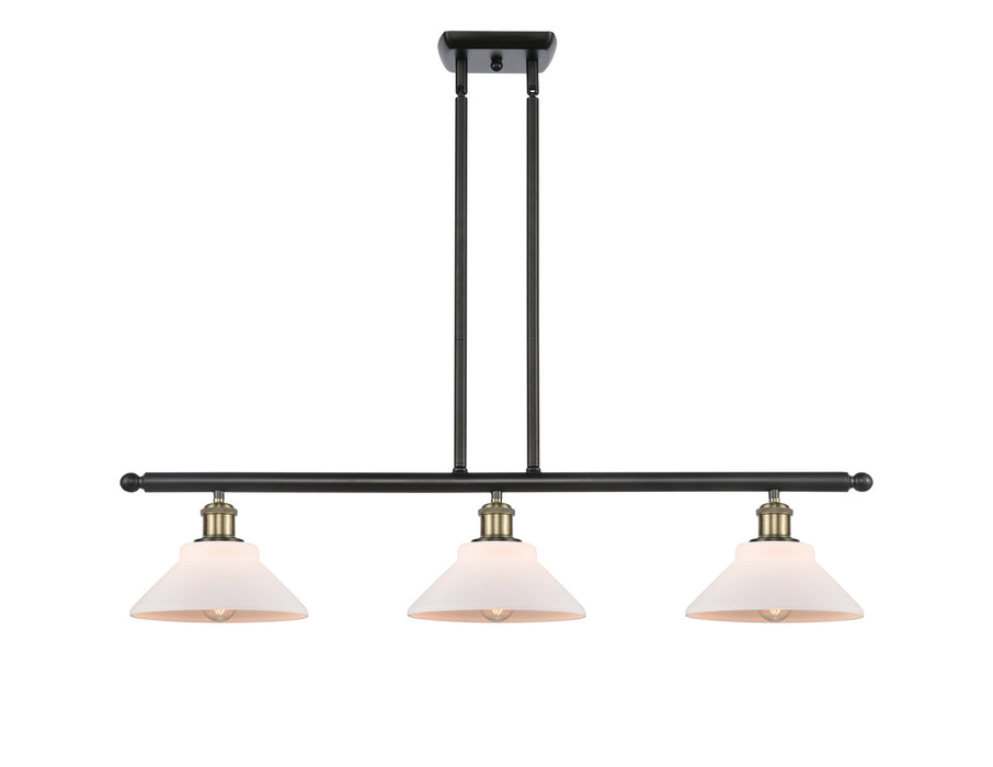 Innovations 516-3I-BAB-G131 Three Light Island Pendant, Black Antique Brass