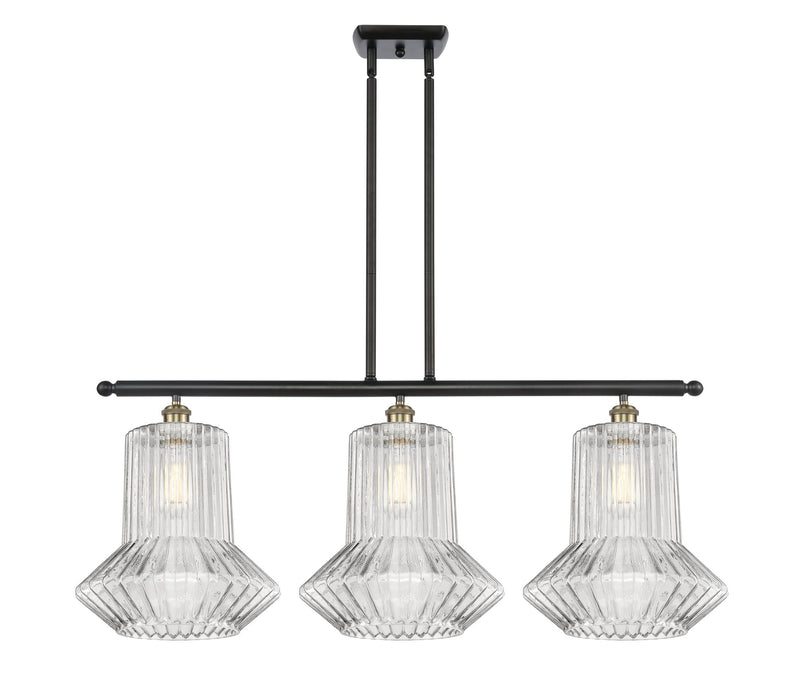 Innovations 516-3I-BAB-G212 Three Light Island Pendant, Black Antique Brass