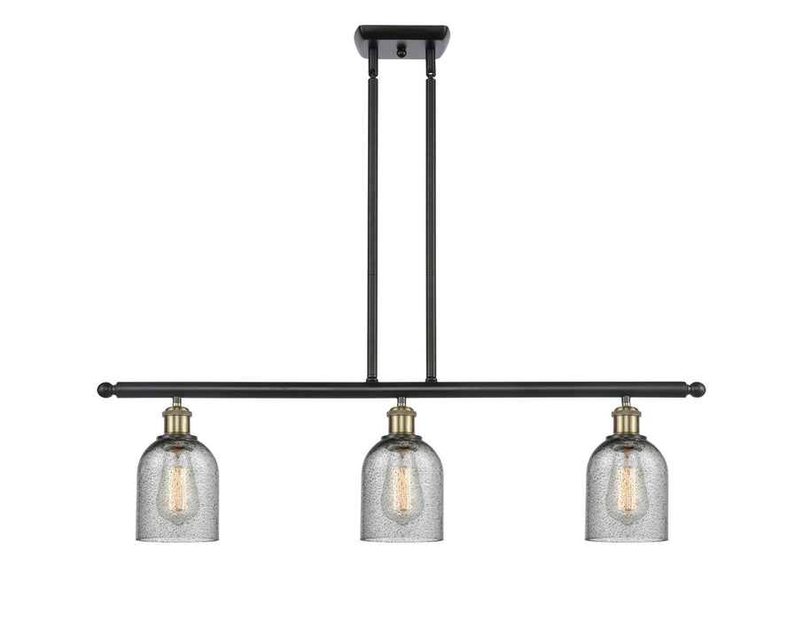 Innovations 516-3I-BAB-G257 Three Light Island Pendant, Black Antique Brass
