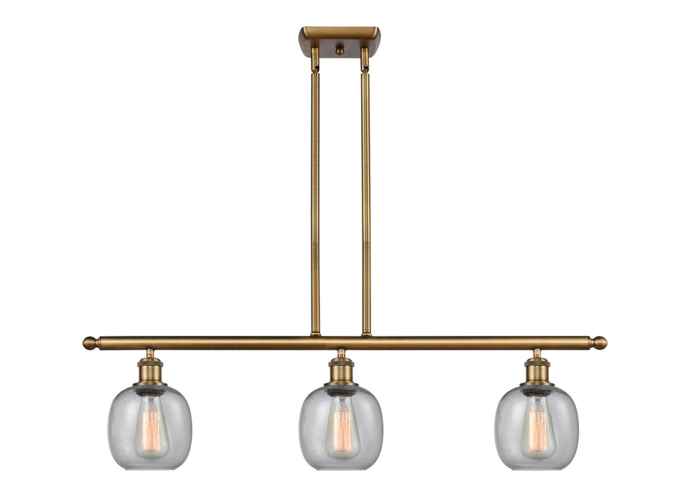 Innovations 516-3I-BB-G104 Three Light Island Pendant, Brushed Brass