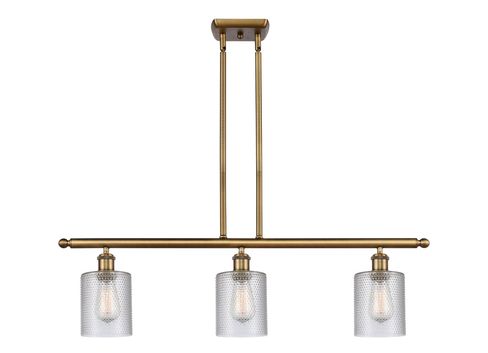 Innovations 516-3I-BB-G112 Three Light Island Pendant, Brushed Brass