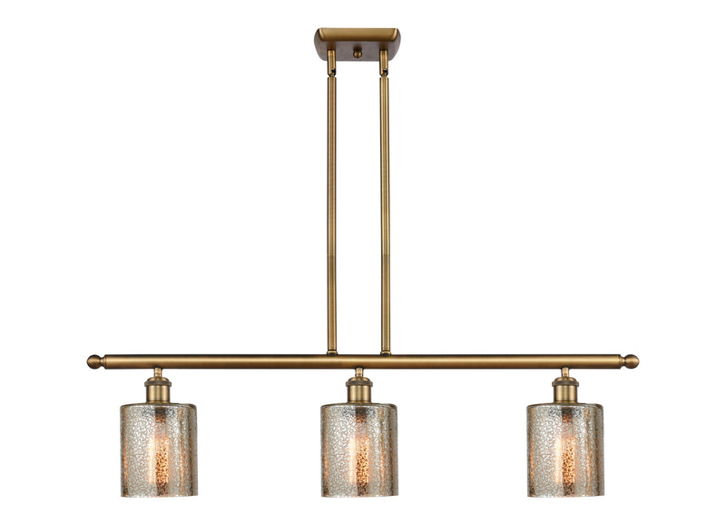 Innovations 516-3I-BB-G116 Three Light Island Pendant, Brushed Brass