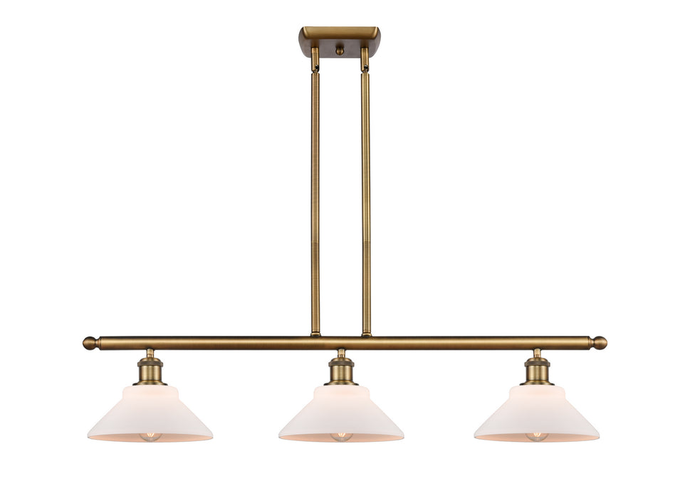 Innovations 516-3I-BB-G131 Three Light Island Pendant, Brushed Brass