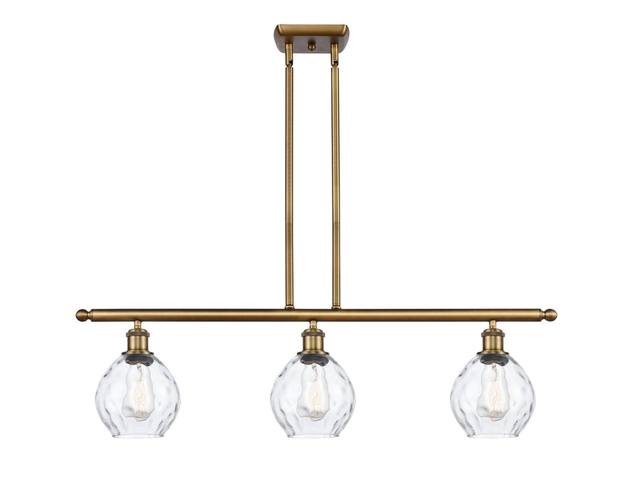 Innovations 516-3I-BB-G362 Three Light Island Pendant, Brushed Brass