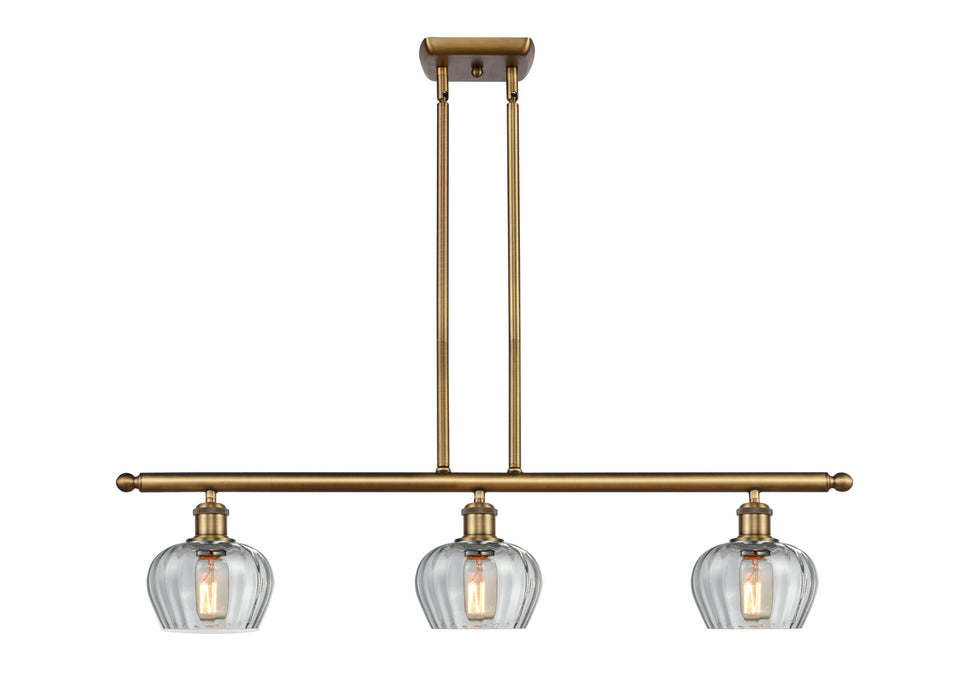 Innovations 516-3I-BB-G92 Three Light Island Pendant, Brushed Brass