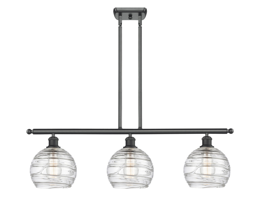 Innovations 516-3I-BK-G1213-8 Three Light Island Pendant, Matte Black
