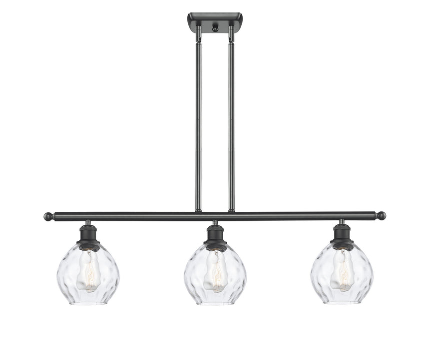 Innovations 516-3I-BK-G362 Three Light Island Pendant, Matte Black