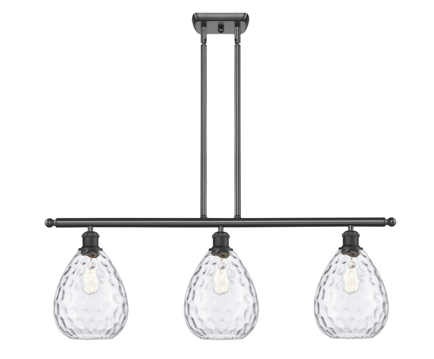 Innovations 516-3I-BK-G372 Three Light Island Pendant, Matte Black
