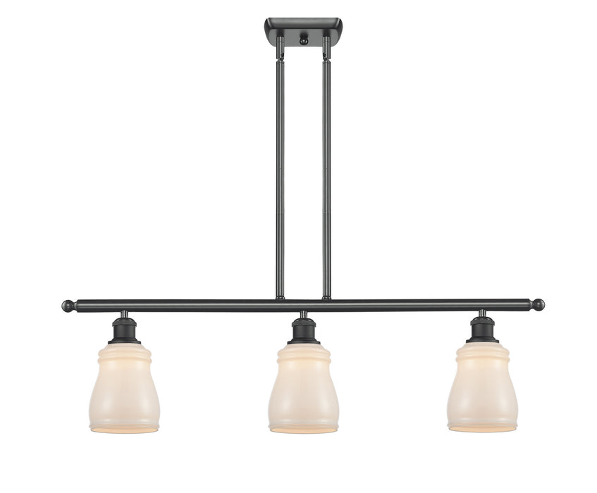 Innovations 516-3I-BK-G391 Three Light Island Pendant, Matte Black