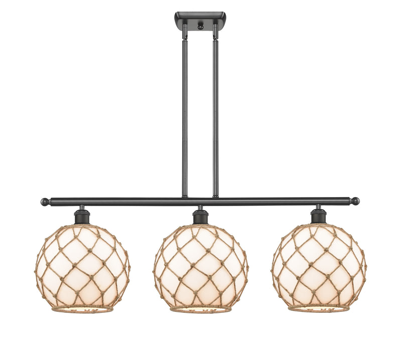 Innovations 516-3I-OB-G121-10RB Three Light Island Pendant, Oil Rubbed Bronze