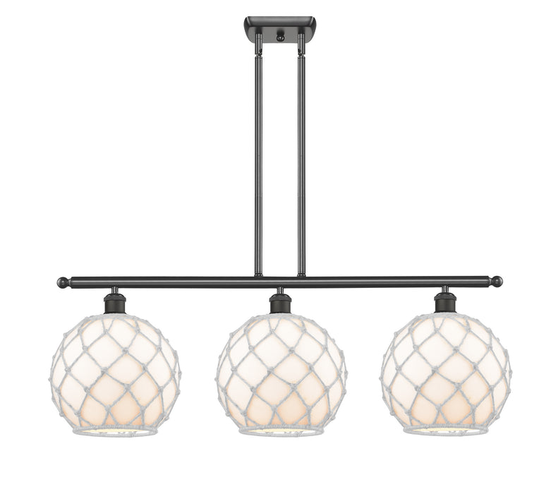 Innovations 516-3I-OB-G121-10RW Three Light Island Pendant, Oil Rubbed Bronze