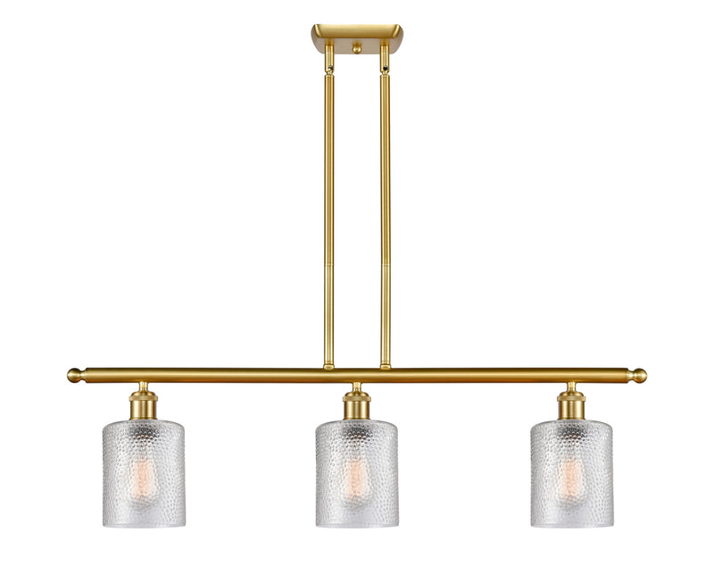 Innovations 516-3I-SG-G112 Three Light Island Pendant, Satin Gold