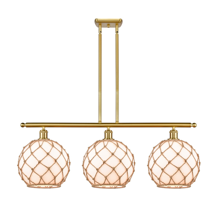 Innovations 516-3I-SG-G121-10RB Three Light Island Pendant, Satin Gold