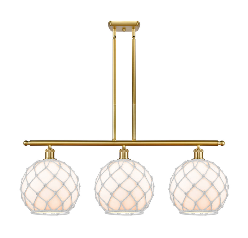 Innovations 516-3I-SG-G121-10RW Three Light Island Pendant, Satin Gold