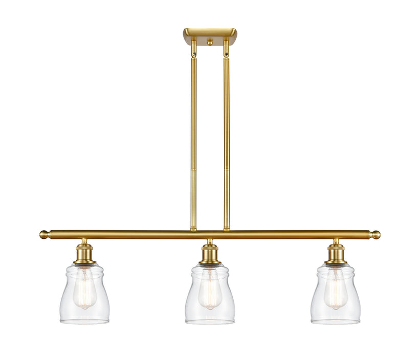 Innovations 516-3I-SG-G392 Three Light Island Pendant, Satin Gold