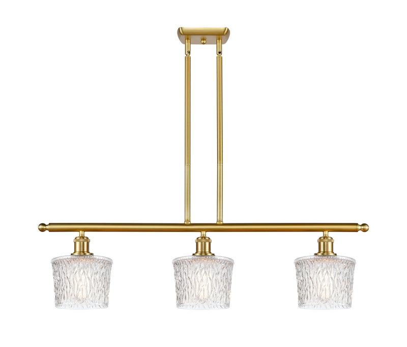 Innovations 516-3I-SG-G402 Three Light Island Pendant, Satin Gold