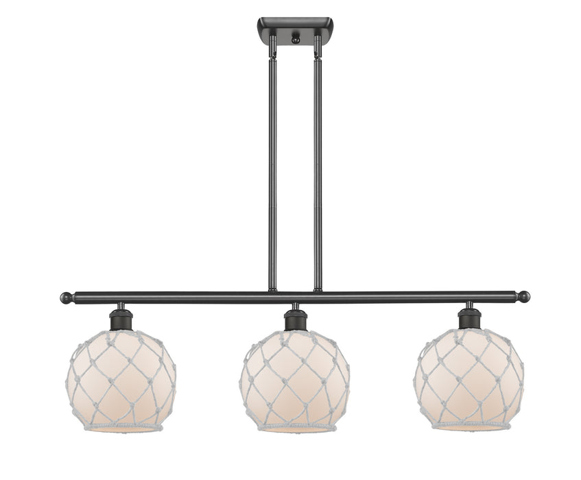 Innovations 516-3I-OB-G121-8RW Three Light Island Pendant, Oil Rubbed Bronze