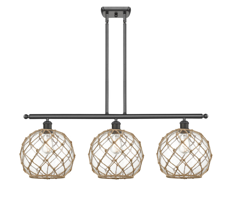 Innovations 516-3I-OB-G122-10RB Three Light Island Pendant, Oil Rubbed Bronze