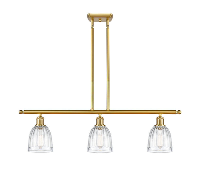 Innovations 516-3I-SG-G442 Three Light Island Pendant, Satin Gold