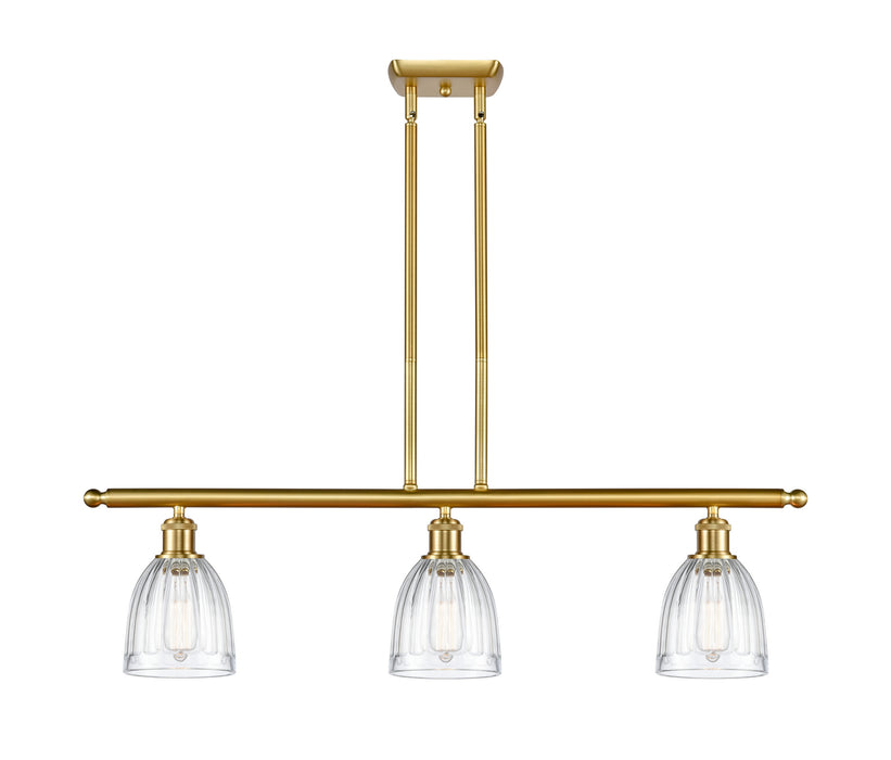 Innovations 516-3I-SG-G442 Three Light Island Pendant, Satin Gold