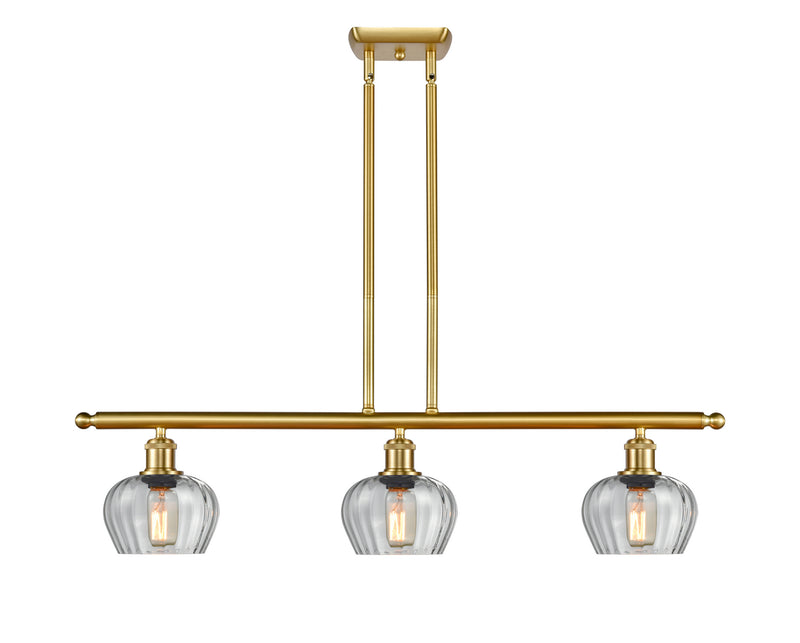 Innovations 516-3I-SG-G92 Three Light Island Pendant, Satin Gold