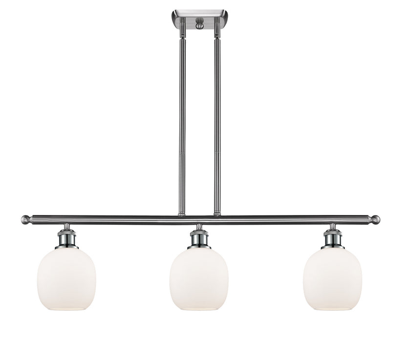 Innovations 516-3I-SN-G101 Three Light Island Pendant, Brushed Satin Nickel