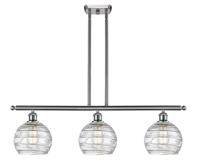 Innovations 516-3I-SN-G1213-8 Three Light Island Pendant, Brushed Satin Nickel