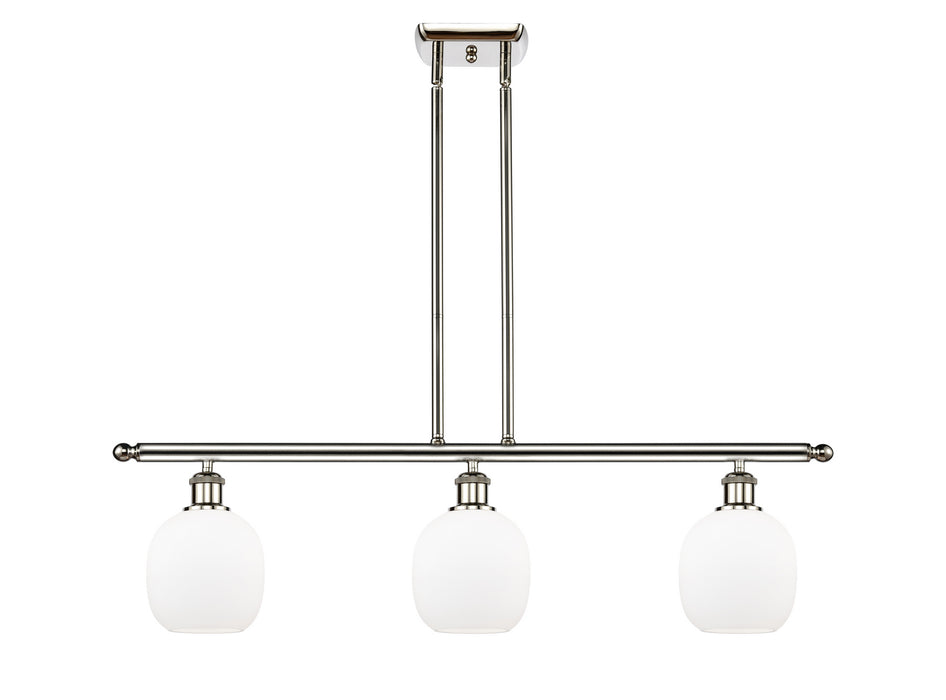 Innovations 516-3I-PN-G101 Three Light Island Pendant, Polished Nickel